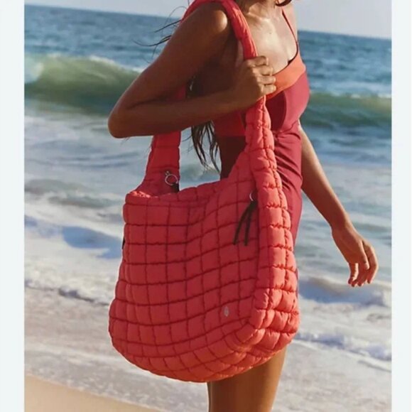 Free People Handbags - Free People NWT Caryall Puff Large bag pink